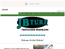 Tablet Screenshot of jbturf.com